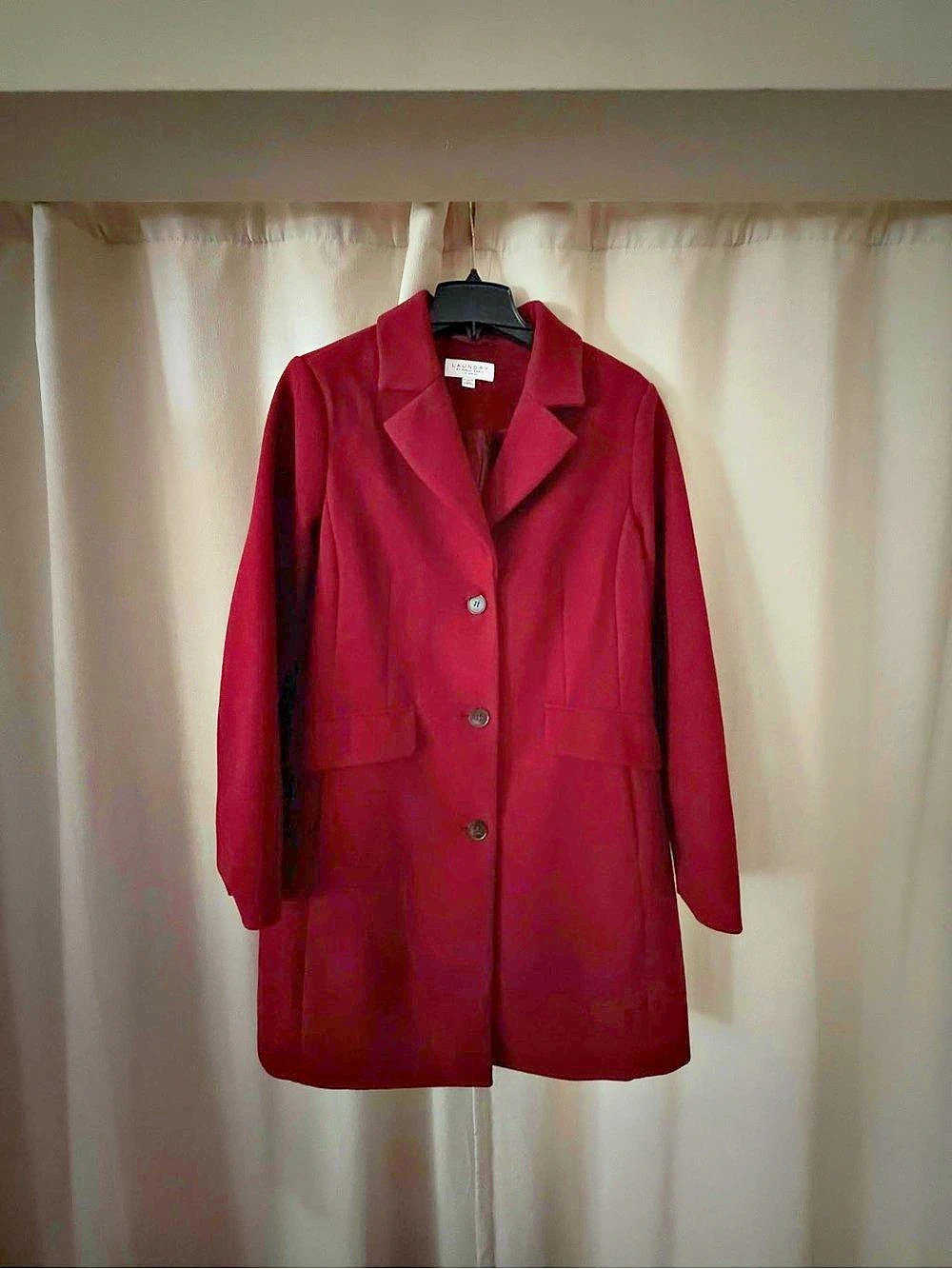 Laundry by Shelli Segal Women's Red Coat Size XL Like New